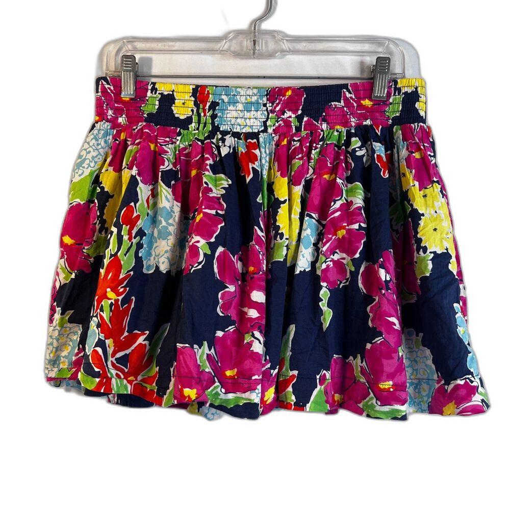 Aeropostale Micro Mini Maximalist Floral Skater Skirt Bold Tropical Size XL